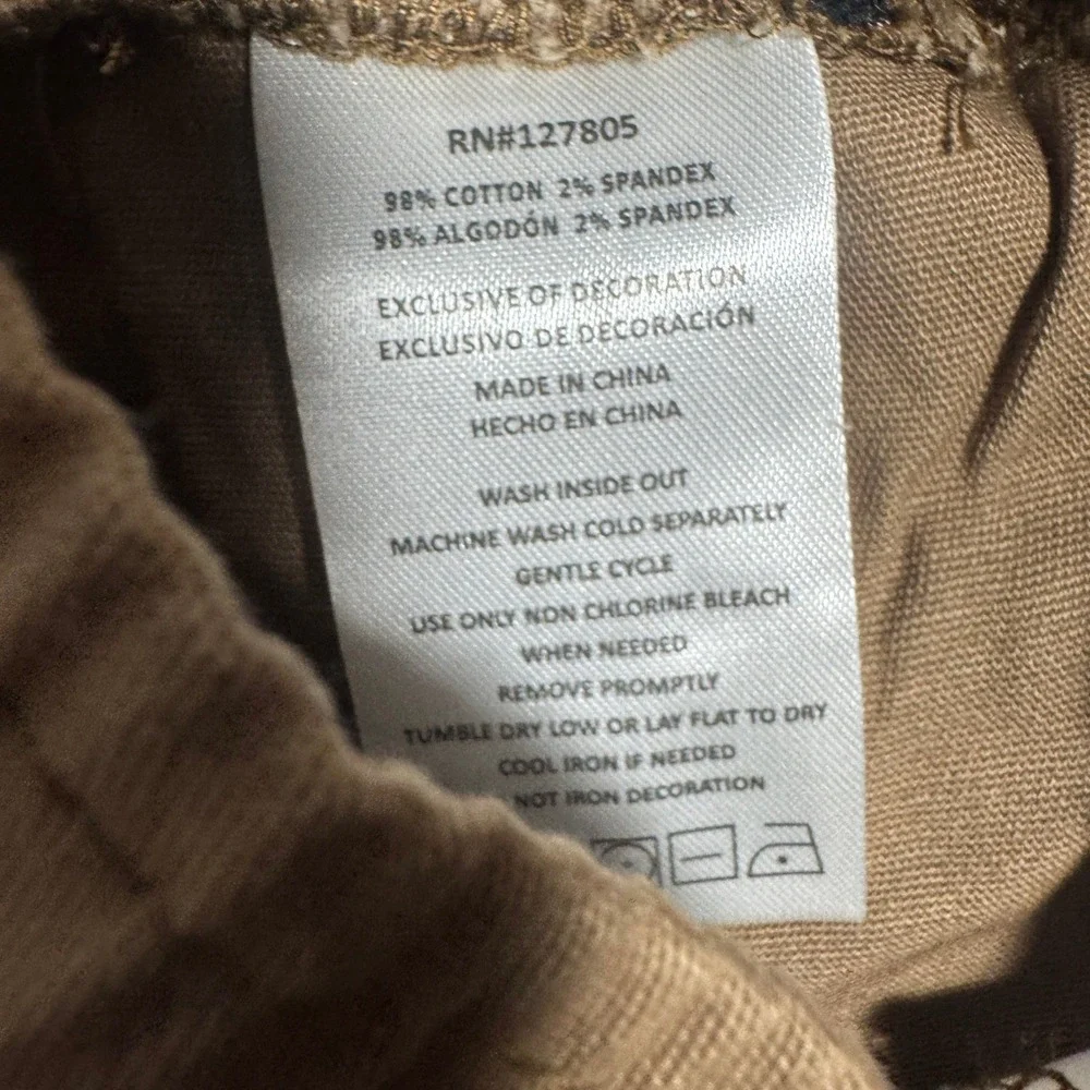 DKNY Toddler Boys 12M Olive Green Chenille Hooded Sweater and Khaki Pants Set